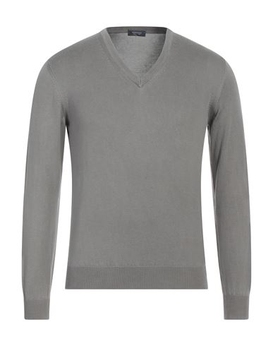 Rossopuro Man Sweater Dove Grey Size 3 Cotton