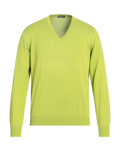 Rossopuro Man Sweater Acid Green Size 4 Cotton