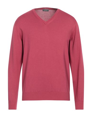 Rossopuro Man Sweater Mauve Size 4 Cotton In Purple