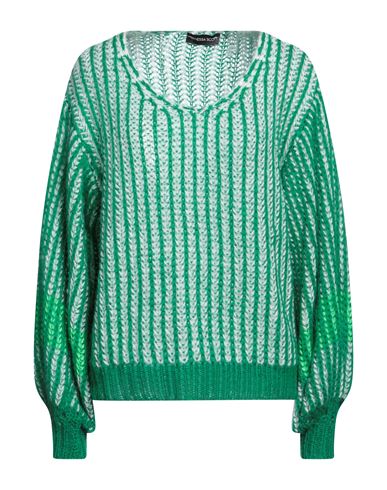 Vanessa Scott Woman Sweater Green Size Onesize Acrylic, Polyamide, Wool, Mohair Wool