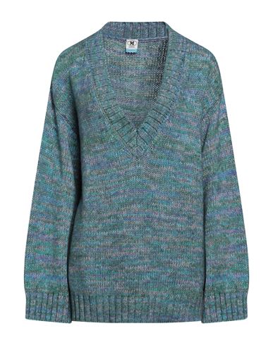 M Missoni Woman Sweater Pastel Blue Size M Cotton, Polyamide, Wool, Cashmere, Polyester