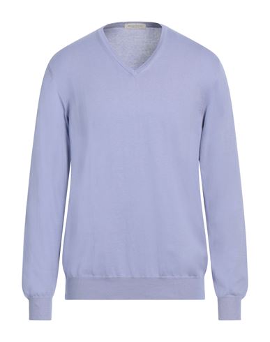 Rossopuro Man Sweater Lilac Size 7 Cotton In Purple