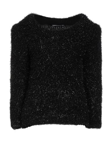 ALBERTA FERRETTI ALBERTA FERRETTI WOMAN SWEATER BLACK SIZE 8 POLYAMIDE, POLYESTER, VIRGIN WOOL, ELASTANE 