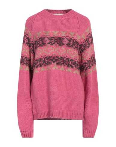 Bazar Deluxe Woman Sweater Pink Size 8 Acrylic, Mohair Wool, Wool, Viscose