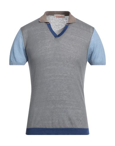 Gabardine Man Sweater Grey Size S Linen, Polyamide