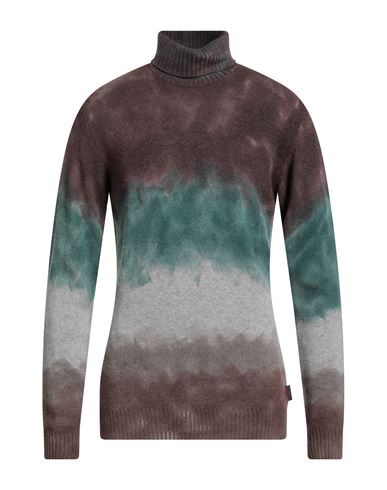 Bob Man Turtleneck Burgundy Size L Wool, Viscose, Polyamide, Cashmere In Red