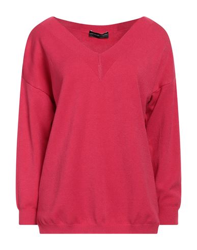 Vanessa Scott Woman Sweater Fuchsia Size Onesize Viscose, Polyester, Polyamide In Pink