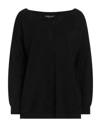 Vanessa Scott Woman Sweater Black Size Onesize Viscose, Polyester, Polyamide