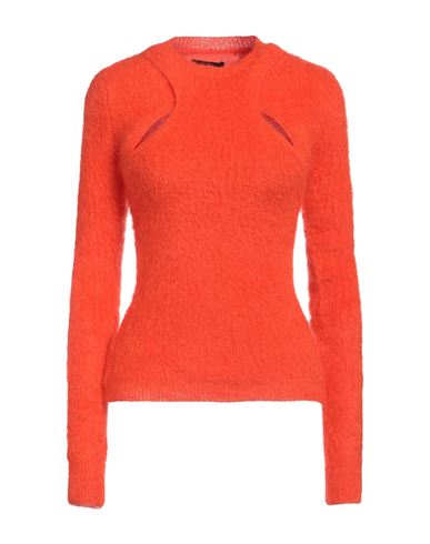 Isabel Marant Woman Sweater Orange Size 8 Mohair Wool, Synthetic Fibers, Recycled Polyamide, Wool, E
