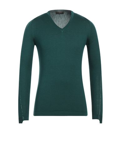 Lucques Man Sweater Deep Jade Size 38 Wool In Green