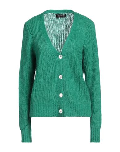 Shop Vanessa Scott Woman Cardigan Green Size Onesize Acrylic, Polyamide, Mohair Wool