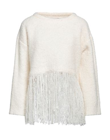 Co. Go Woman Sweater White Size M Alpaca Wool, Wool, Polyamide