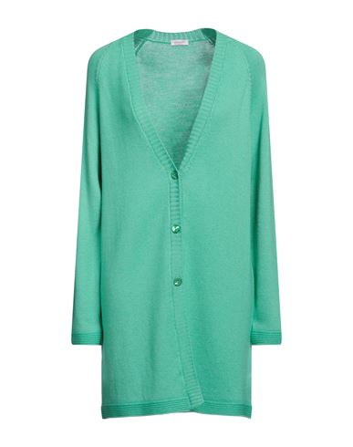 Rossopuro Woman Cardigan Green Size M Merino Wool
