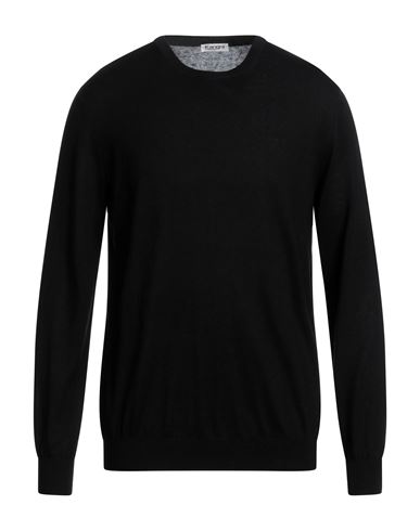 Kangra Cashmere G.collo ml Cot Crepe Fin.19 In Black