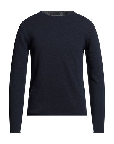 LUCQUES LUCQUES MAN SWEATER MIDNIGHT BLUE SIZE 36 WOOL, CASHMERE