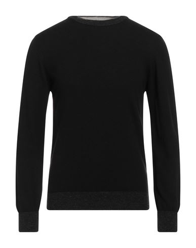 Berna Man Sweater Black Size M Wool, Viscose, Polyamide, Cashmere