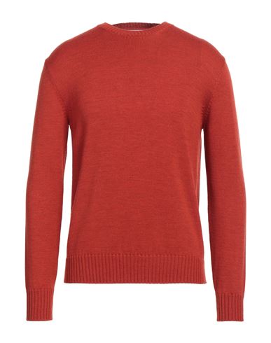 Ballantyne Man Sweater Orange Size 48 Wool In Orange