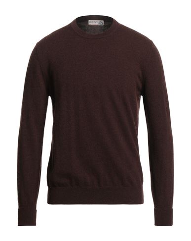 Ballantyne Of Peebles Man Sweater Chocolate Brown Size 40 Cashmere In Brown