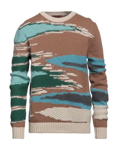 Missoni Man Sweater Brown Size 40 Wool, Mohair Wool, Polyamide