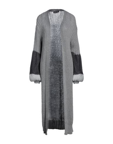 Vanessa Scott Woman Cardigan Grey Size Onesize Acrylic, Polyamide, Wool, Mohair Wool