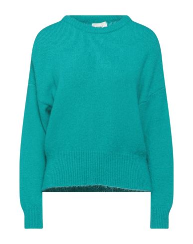 Vicolo Woman Sweater Turquoise Size Onesize Polyamide, Acrylic, Mohair Wool, Wool, Elastane In Blue