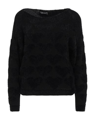Vanessa Scott Woman Sweater Black Size Onesize Polyamide, Acrylic