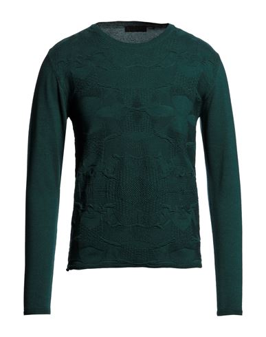 Lucques Man Sweater Emerald Green Size 38 Wool