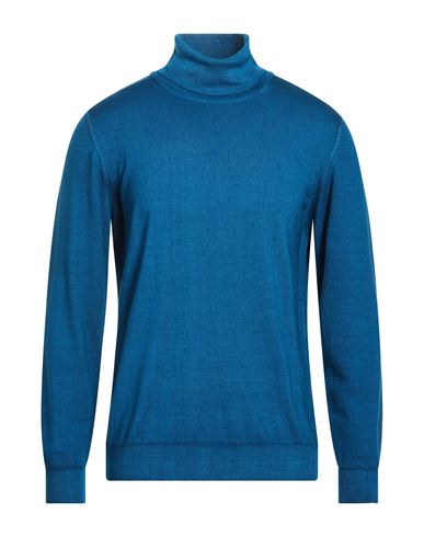 Jeordie's Man Turtleneck Deep Teal Size Xxl Merino Wool In Multi