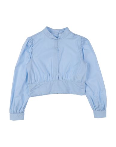 L:ú L:ú By Miss Grant Toddler Girl Twin Set Sky Blue Size 6 Cotton, Polyamide, Elastane In Blue