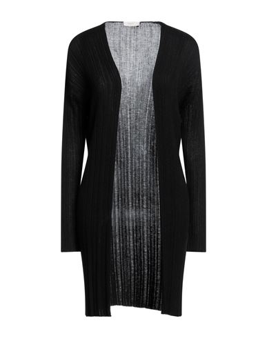 Agnona Woman Cardigan Black Size Xs Cashmere, Silk