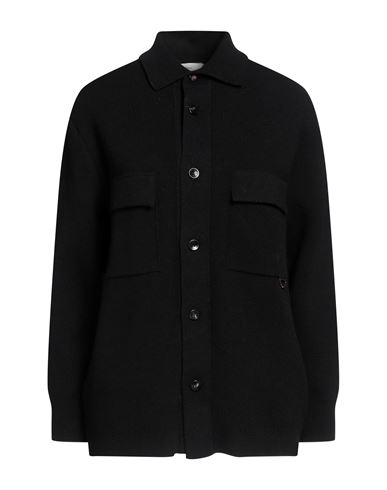Agnona Woman Shirt Black Size 8 Cashmere, Cotton, Polyamide