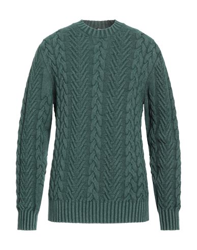+39 Masq Man Sweater Green Size 38 Wool, Polyamide