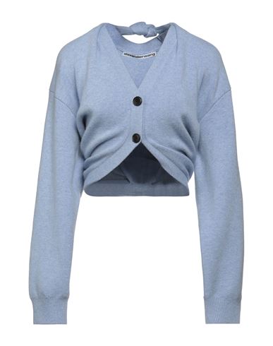 Alexander Wang Woman Cardigan Light Blue Size M Wool, Viscose, Polyamide, Cashmere, Elastane
