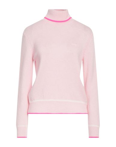 Msgm Woman Turtleneck Light Pink Size Xs Wool, Cashmere