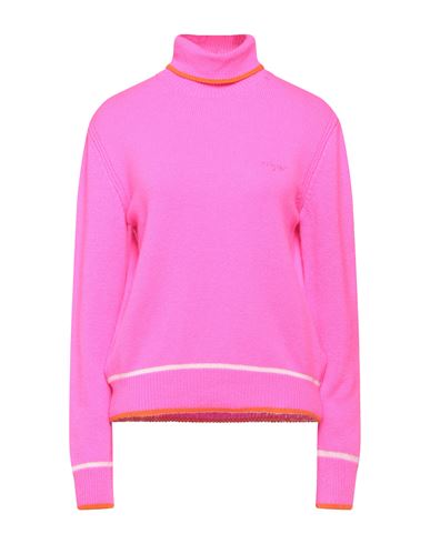 Msgm Woman Turtleneck Fuchsia Size M Wool, Cashmere In Pink