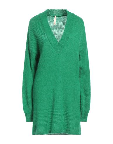 Lfdl La Fabbrica Della Lana Woman Sweater Green Size M Acrylic, Polyamide, Mohair Wool