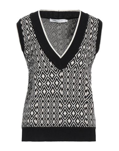 Simona Corsellini Woman Sweater Black Size M Polyamide, Viscose, Wool, Metallic Fiber