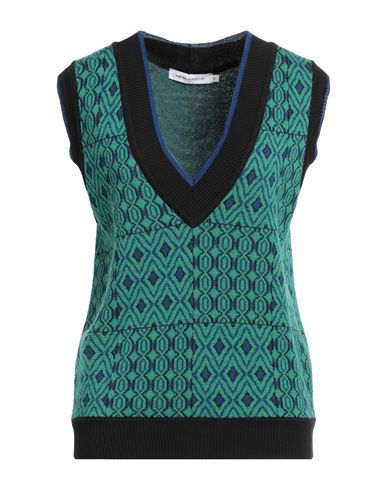 Simona Corsellini Woman Sweater Green Size M Polyamide, Viscose, Wool, Metallic Fiber