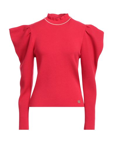 Simona Corsellini Woman Sweater Red Size L Viscose, Polyester, Polyamide