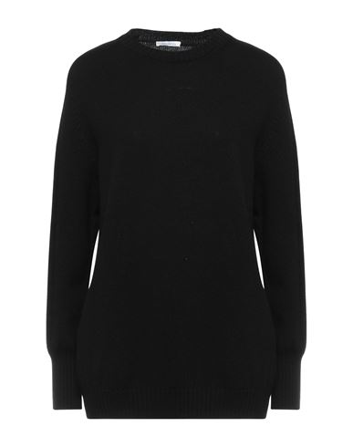 Malo Woman Sweater Black Size 6 Virgin Wool, Cashmere