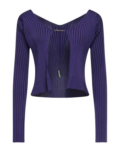 Jacquemus Woman Sweater Purple Size 8 Viscose, Polyamide, Elastane, Polyester