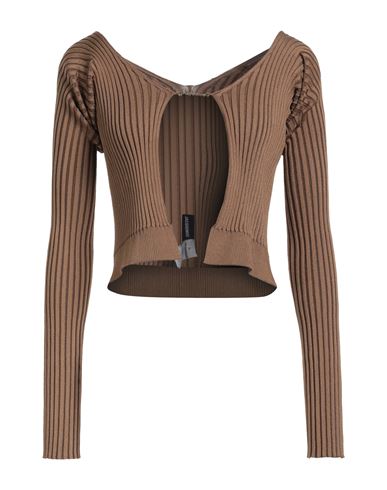 Jacquemus Woman Sweater Brown Size 8 Viscose, Polyamide, Elastane, Polyester