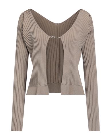 Jacquemus Woman Sweater Khaki Size 4 Viscose, Polyamide, Elastane, Polyester In Beige