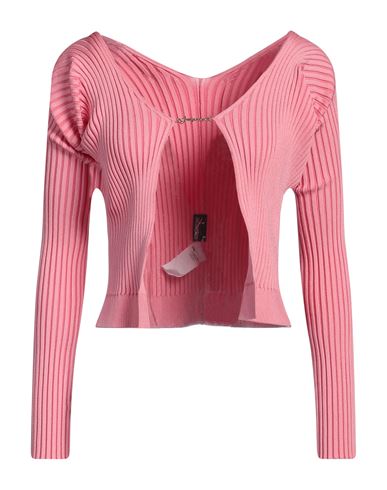 Jacquemus Woman Sweater Magenta Size 8 Viscose, Polyamide, Elastane, Polyester In Pink