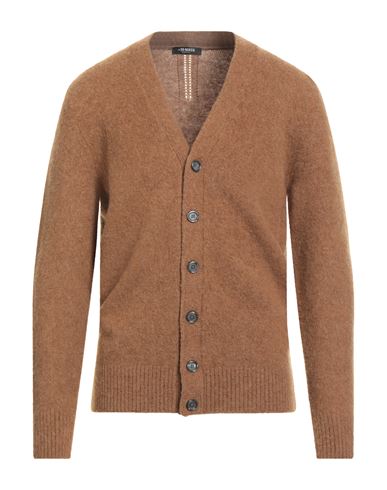 Shop +39 Masq Man Cardigan Brown Size 44 Wool