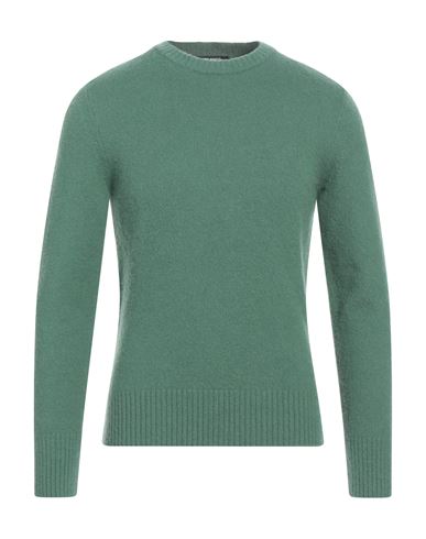 +39 Masq Man Sweater Dark Green Size 36 Merino Wool In Sage Green