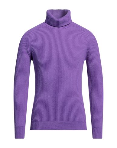 +39 Masq Man Turtleneck Purple Size 38 Wool