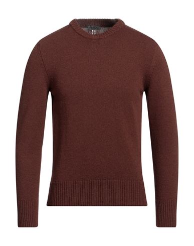 +39 Masq Man Sweater Brown Size 42 Wool