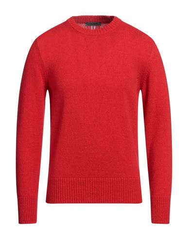 +39 Masq Man Sweater Orange Size 42 Wool In Red