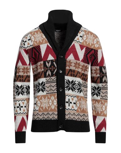 +39 Masq Man Cardigan Camel Size 42 Wool In Beige